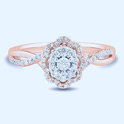 1/4 ct. tw. Diamond Ring in 10K Rose Gold | Helzberg Diamonds